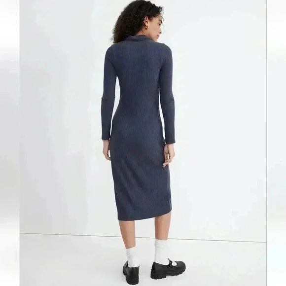 Madewell Button-Front Midi Shirtdress Sz Small - Picture 2 of 4